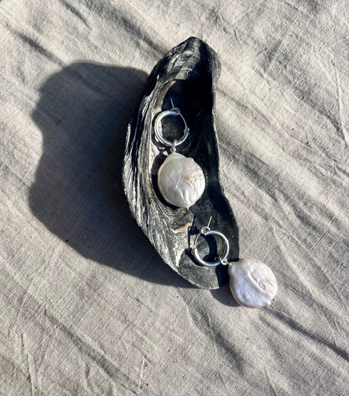 Moon Hoops - Earrings