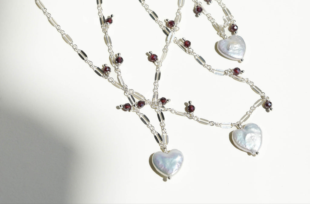 Gemstone Sweetheart Necklace