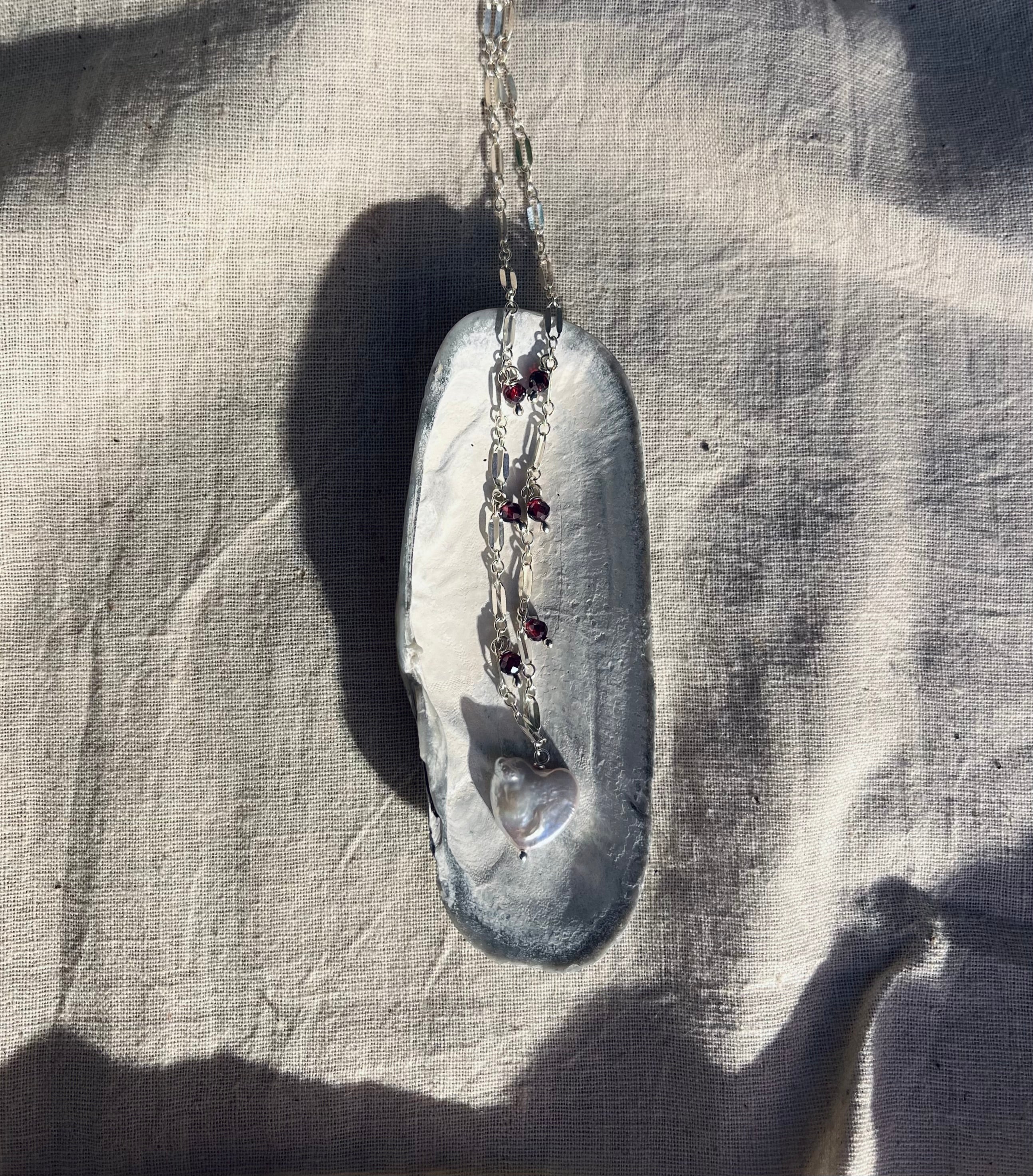 Gemstone Sweetheart Necklace