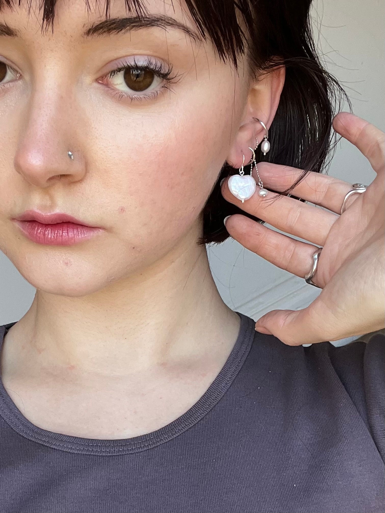 Pearl Sweetheart - Earrings