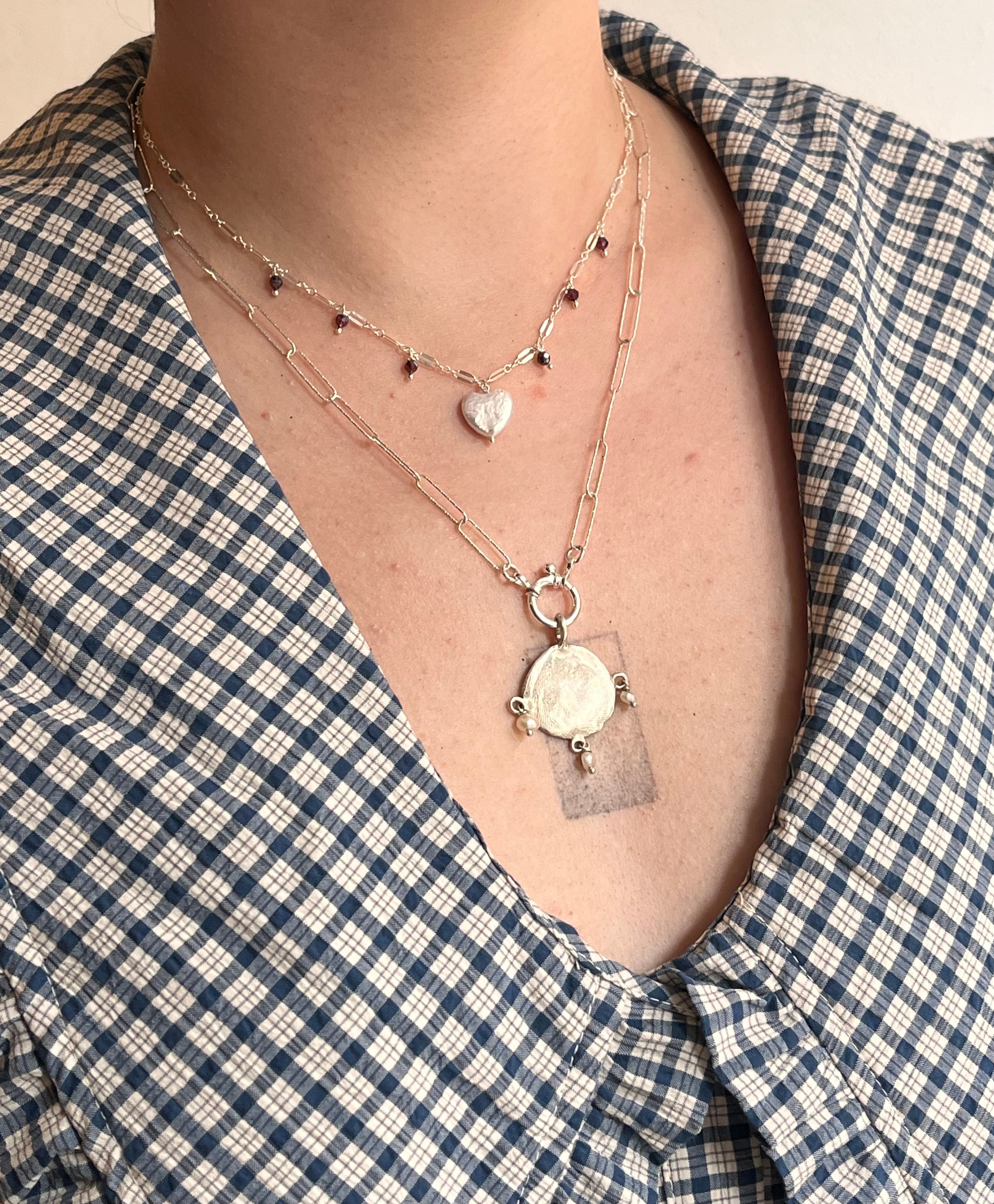 Gemstone Sweetheart Necklace
