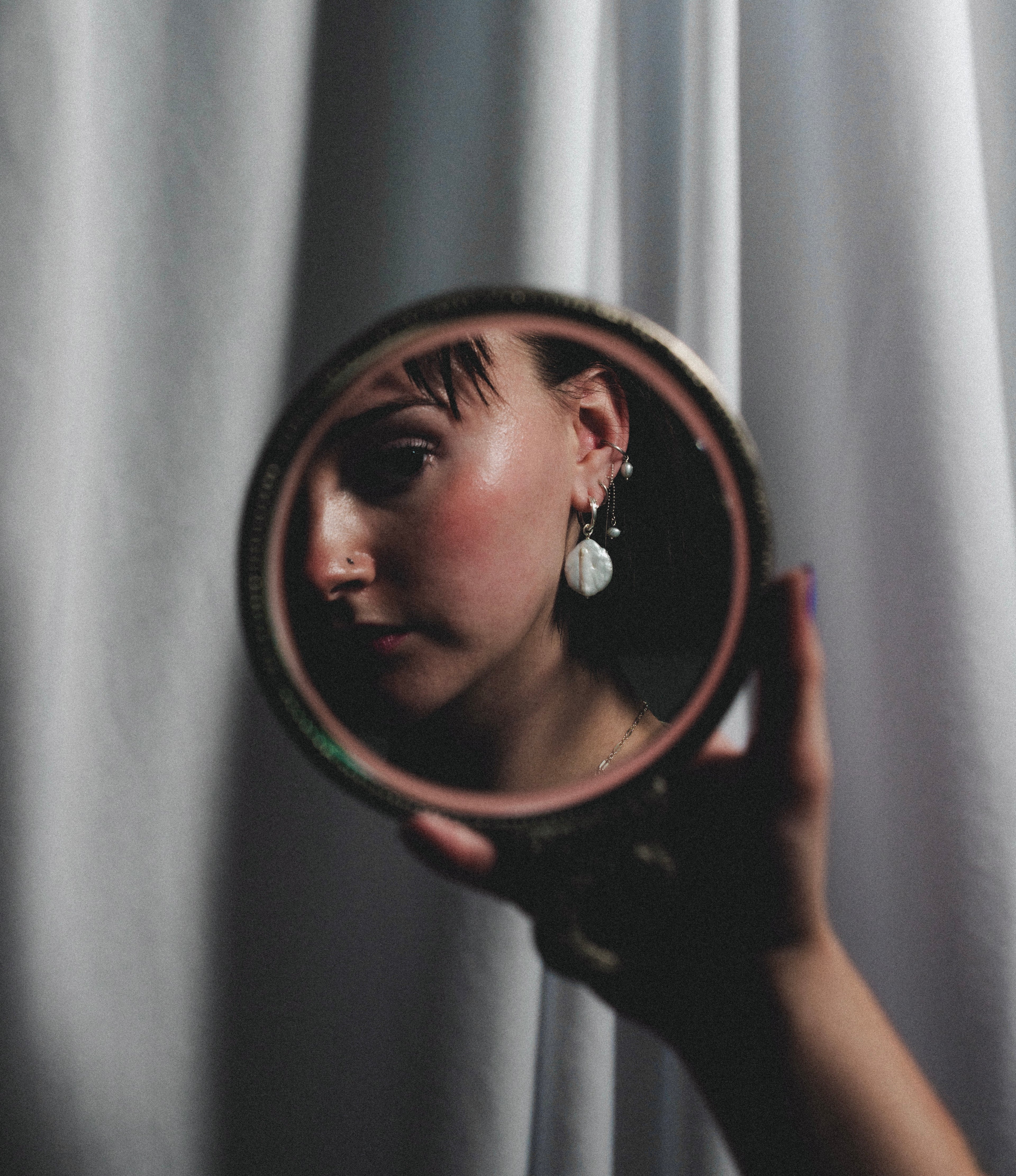 Moon Hoops - Earrings