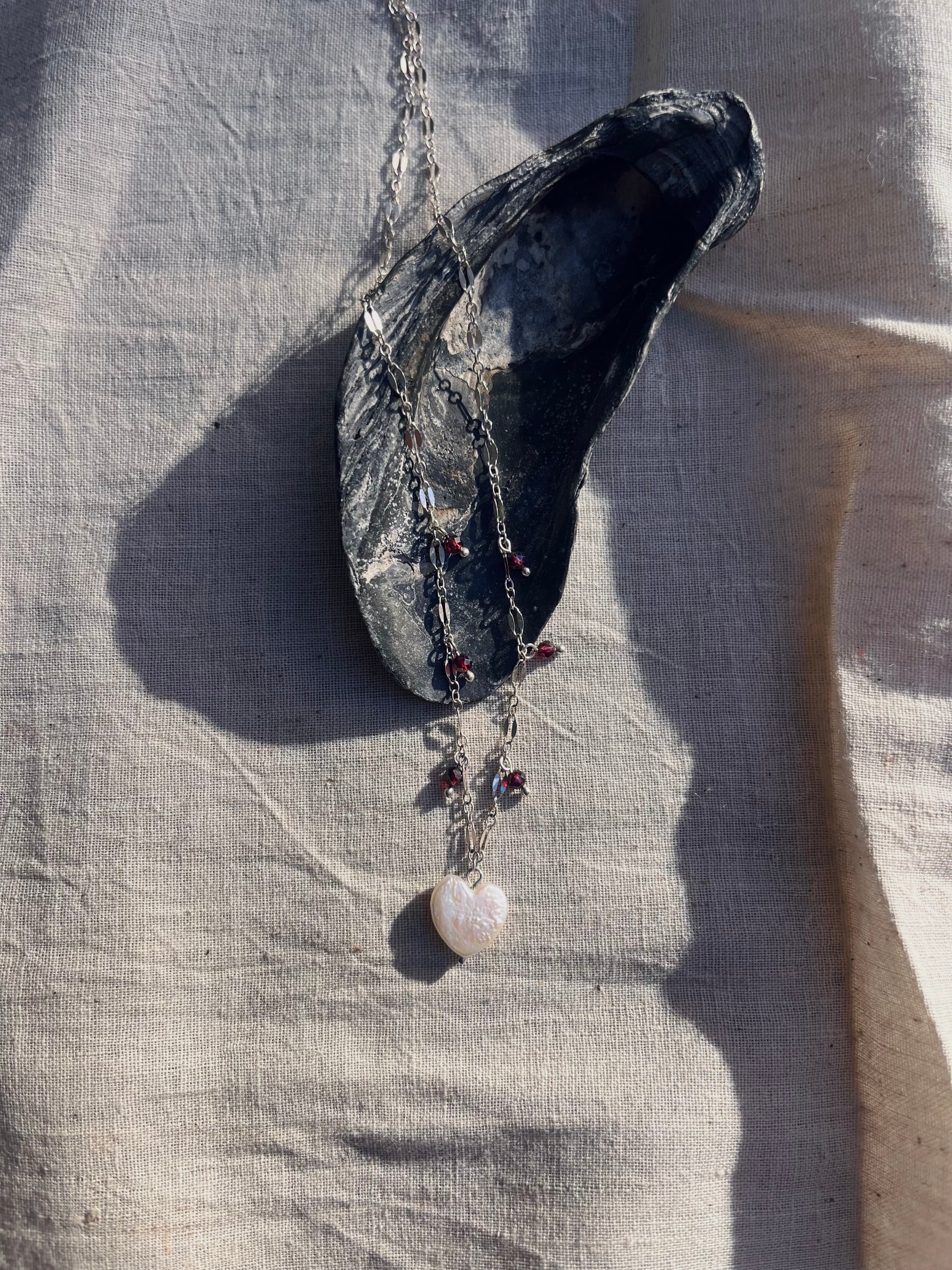 Gemstone Sweetheart Necklace
