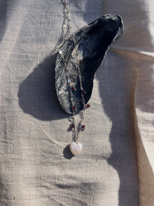 Gemstone Sweetheart Necklace
